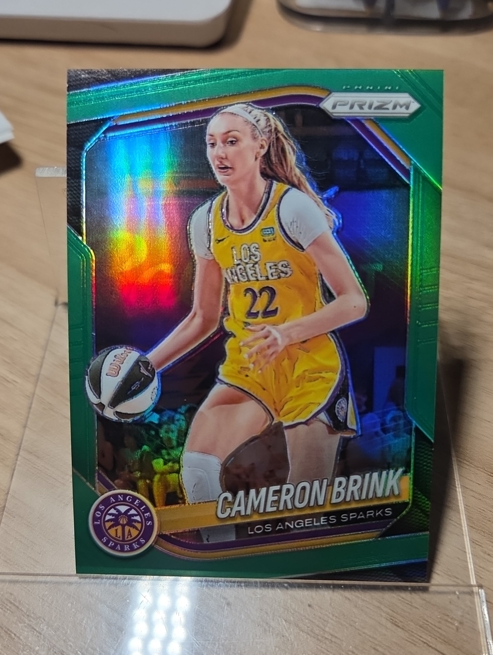 2025 Panini Prizm Green Prizm  Cameron Brink Los Angeles Sparks Card